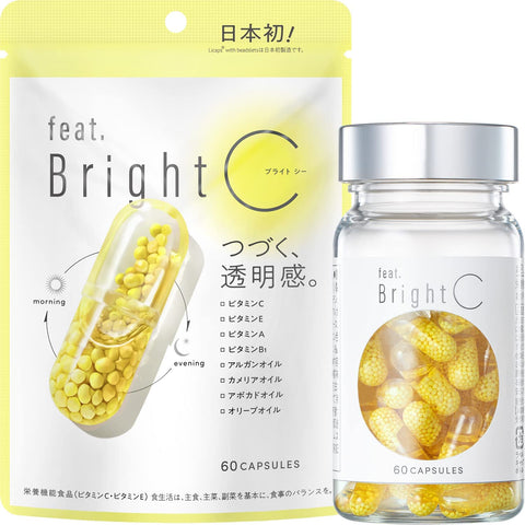 [feat.] Bright C Capsules, 60 Capsules, Nutritional Functional Food, Vitamin C, Vitamin E, Feet Bright C